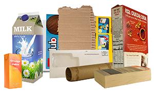 Image of paper and cardboard items like cereal boxes 