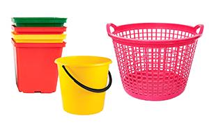 image of plastic buckets and pails 