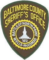 The Baltimore County Sheriff's Office shoulder patch.